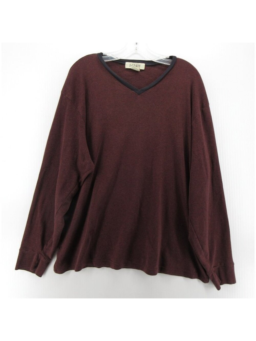 VGT J Crew Shirt XL Red Pullover Minimalist Heathered Casual 90s